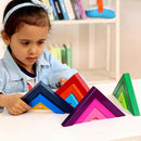 Rainbow Stacking Game Building Nesting Blocks Preschool Learning Jigsaw Toys