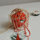 Personality Bird Cage Women Handbag Tote Metal Cage Girls Top-Handle Bags C