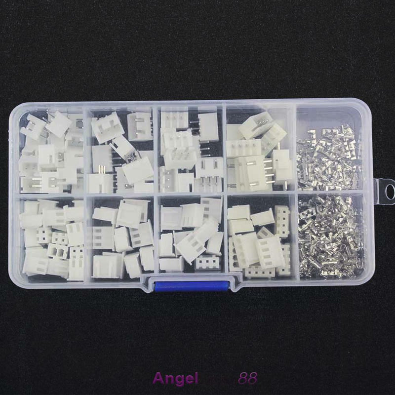 50pcs 2.54mm Kit in box Step Insulated Terminal Wire Connectors Adapter XH2P Kit