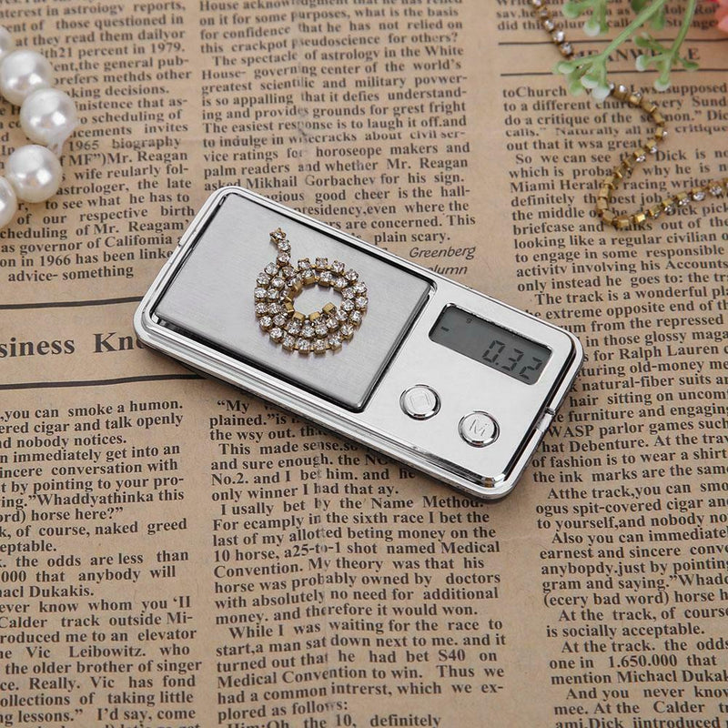 100g/0.01g Mini Black High Precision Scale Jewelry Digital Weighing Balance A
