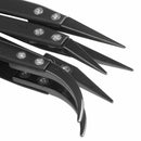Black Ceramic Tweezers Insulation Pliers Stainless Steel Tweezers Heat-Resi