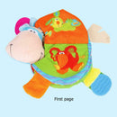 Baby Cute Cartoon Little Donkey Animal Cloth Book Rattles Educational Toys
