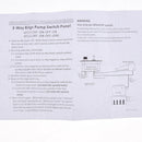 Bilge Pump Switch 3-Way Toggle Switch ON-OFF-ON Manual / Off / Auto 12V