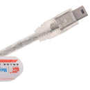 Dual USB 2.0 A Male to Mini USB B 5 Pin Male Data Cable For 2.5 HDD Hard Dr r Pg