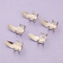 1 Set Celluloid Thumbpicks Fingerpicks w/ Metal Fingerpicks for Guitar Bass