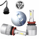 Waterproof H8 H9 H11 LED Headlight Bulbs Conversion Kit 6000K High Low Beam Lamp