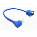 90Degree Right Angled USB3.0 Type B Male to USB3.0 Type B Female Extension