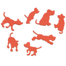 7pcs/set dog Metal Cutting Dies Stencil Scrapbook Cut Embossing Paper DIY Cr FT
