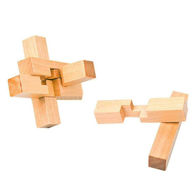 Kongming Luban Lock Kids Wooden Chinese Traditional Puzzle Child Brain Game