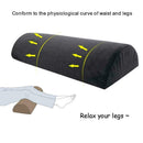 Memory Foam Half Moon Bolster Knee Neck Roll Pillow Pain Lumbar Relief H0H3