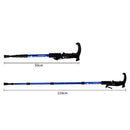 Hiking Walking Trekking Trail Poles Ultralight 4-section Adjustable Canes