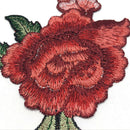 2pcs Embroidery Rose Flower Sew On Patch Badge Bag Jeans Dress Applique CrafES