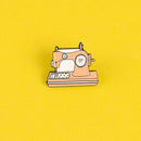 Cartoon Sewing Machine Brooches Enamel Badge Jacket Clothing Backpack Pins
