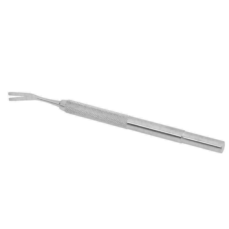 Floh-Haustier-Entferner-Zecken-Abbau-Werkzeug-Edelstahl-Doppelkopf Gabel-Pi R4A0