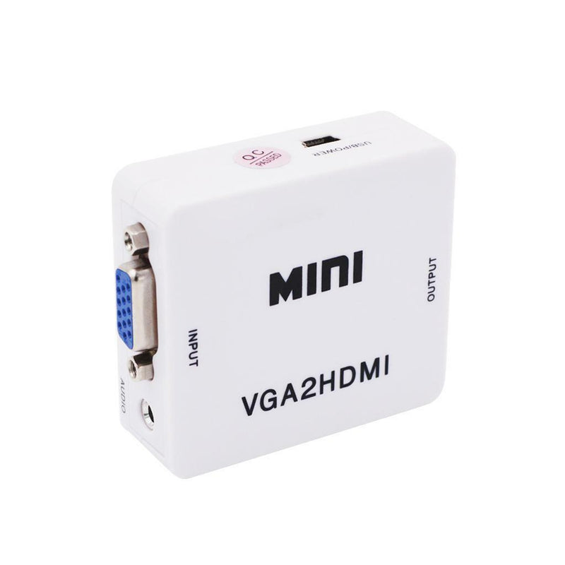 VGA Audio to HDMI Converter Box Adapter for HD 1080P Analog to Digital HDTV