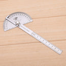 Stainless Steel 180 degree Protractor Angle Finder Arm Rotary Measuring Ruler