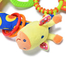Infant Baby Development Soft Giraffe Animal HandbellsTHattles Handle Toys-OZ