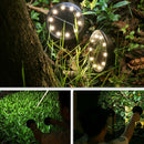 1pc LED Solar Ground Lights Waterproof Outdoor Garden Landscape Lamp (Warm) A