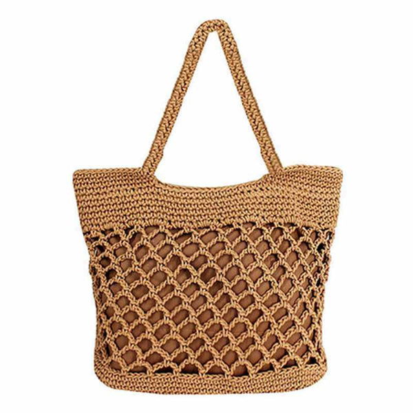 Handbag Women Fashion Woven Straw Bag Summer Large Beach Tote Bag Travel ShoK5R7