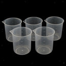 5 Pcs 500ml Plastic Clear Measuring Measurement Cup Lab Kitchen