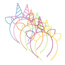 6Pcs/lot Multicolor headbands creative plastic hair hoop band girls headwear~