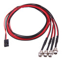 4 LED Headlight 3mm White/Red Light RC Car Parts for TRAXXAS HSP HPI REDCAT A