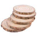 5pcs 9-10cm Blank Natural Wood Slices Circles Log Discs for Drawing DIY Craft