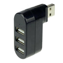 Creative 3-Port USB 2.0 180 Degree Rotatable Hub Splitter USB Data Transfer