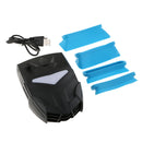 1 Piece Laptop Cooling Fan Vacuum Cooler Auto-Temp Detection Rapid Black