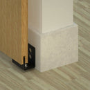 2Pcs Wall-Mounted Sliding Barn Door Bottom Rail with Adjustable Bracket M6B1