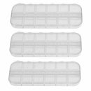 3x 12 Slots Plastic Storage Box Jewel Craft Nail Arts Beads Container Org AAC