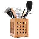 Square Wood Kitchenware Tube Chopsticks Box Container Kitchen Utensil Set HoX8X8