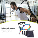 11pcs Resistance Band TPE Tube Stretch Pull Rope Expander Fitness Equipment