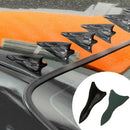 Universal DIY Car Roof Spoiler Bumper Shark Fin Diffuser Generator Black Useful