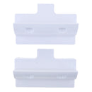 4x ABS Plastic Solar Panel Short Side Mounting Brackets Kit White+Black
