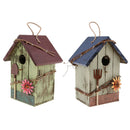2 Pcs Warm Wooden Bird House Garden Nursery Hanging Decor Decorative Birds Nest