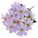 Lifelike   Artificial    Silk   Daisy   Wild   Flowers   Bouquet  - Purple