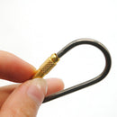 D-shaped Titanium Alloy Hiking Outdoor Camping Tool Durable Key Chain Buckle