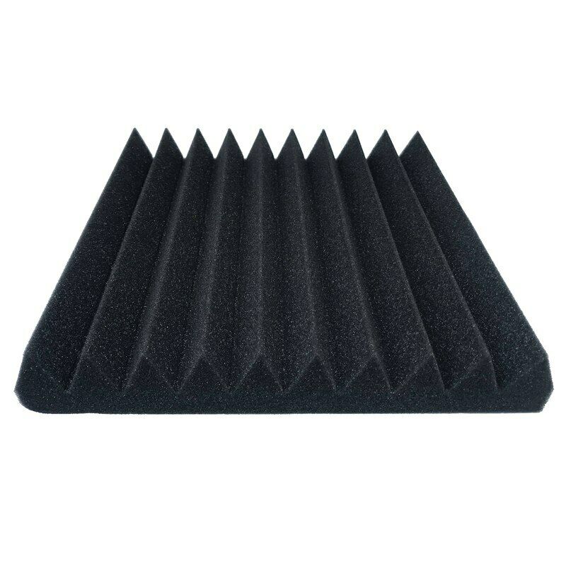 6 Pack 30 X 30 X 5 cm acoustic sound foam studio panels 10 sharp wedges - R