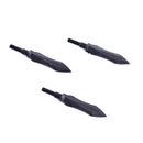 3pcs Hunting 100gr Black Retro Willow Arrow Archery Iron Arrowhead Practice Ti_
