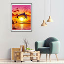 5D DIY Full Drill Diamond Painting Dolphin Cross Stitch Embroidery (439)
