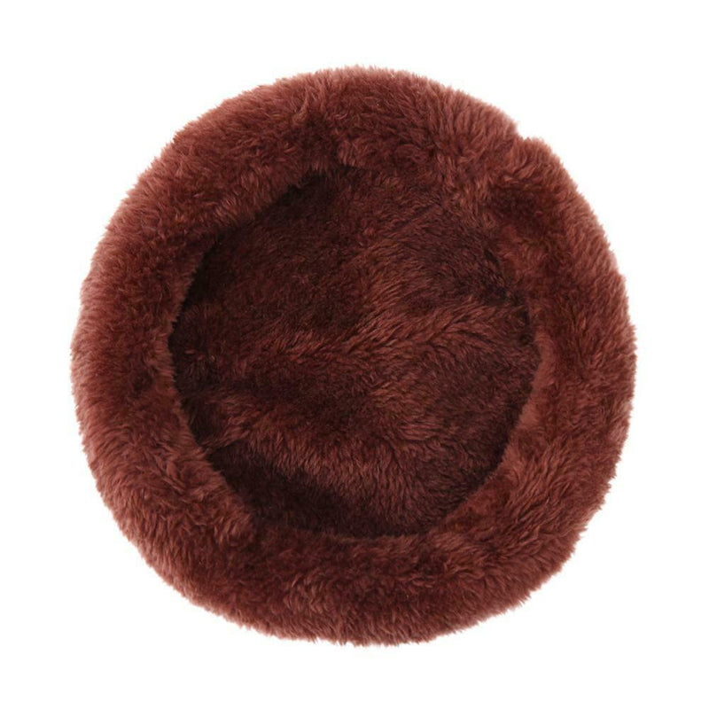 Animal Pet Hamster House Bed Washable Winter Warm Soft Mat(Dark Brown)(L) A