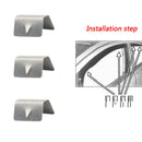 Wind/Rain Deflector Channel Metal Retaining Clips Fit For Heko G3 SNED Clip x8