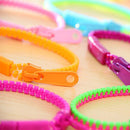 Two Colors Zipper Bracelet Fidget ducts Kids Sensory Stress Relie Toys Fun
