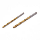 50Pcs 1/1.5/2/2.5/3Mm Titanium Coated Hss High Speed Steel Drill Bit Set To FT