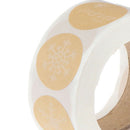 500Pcs/roll Round Christmas theme Stickers 6styles Snowflake Holiday lab biTEUS