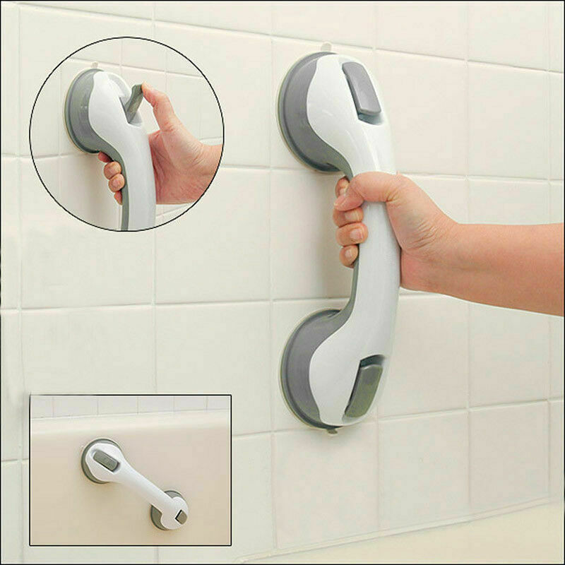 Bathroom Shower Tub Room Super Grip Suction Cup Safety Bar Grab Handrail. Y5K8