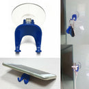 Plastic Suction Cup Razor Stand Holder Single Rack Bathroom Shower Bath Blue