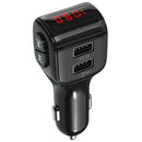 Mini Bluetooth 5.0 FM Transmitter Handsfree Car Kit MP3 Player USB Charger
