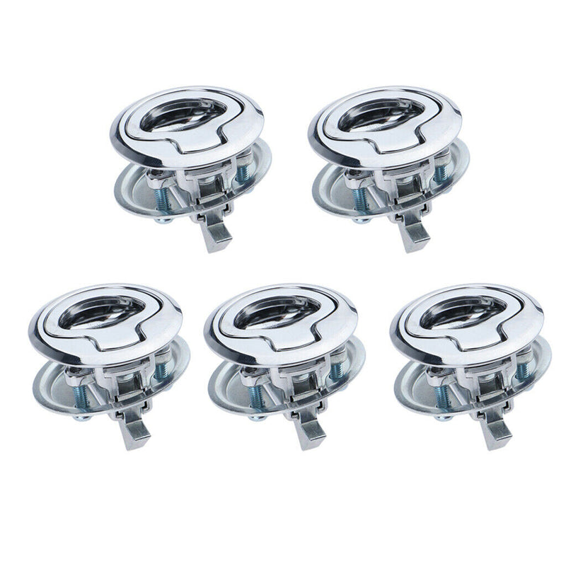 5pcs Marine Stainless Steel 316 Flush Pull Hatch Latch 45mm Boat Yacht